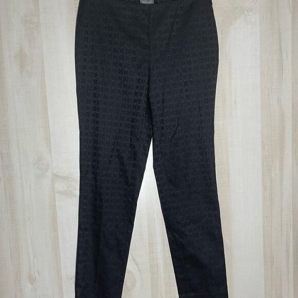 Vince Camuto black patterned pants slacks, size 4 - Picture 7 of 15
